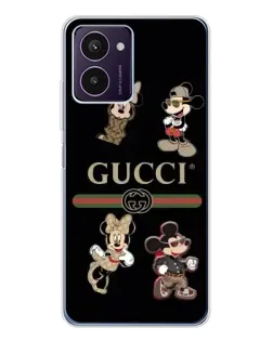 Чохол для HMD Pulse Pro з картинкою «Gucci — герої Disney та монограма»