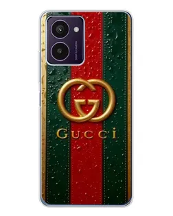 Чохол для HMD Pulse Pro з картинкою «Gucci — фірмова смуга та золото»