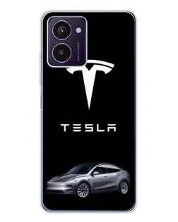 Чохол для HMD Pulse Pro з картинкою «Tesla Model Y»