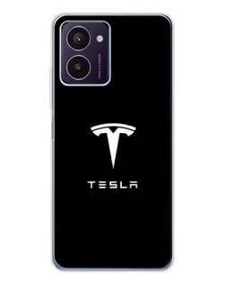 Чохол для HMD Pulse Pro з картинкою «Tesla White Logo»