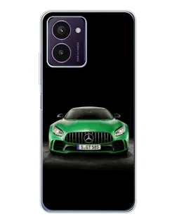 Чохол для HMD Pulse Pro з картинкою «Mercedes — неоновий лого»