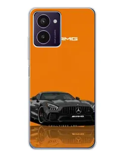 Чохол для HMD Pulse Pro з картинкою «Помаранчевий Mercedes AMG»