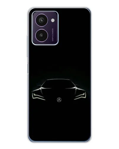 Чехол для HMD Pulse Pro с картинкой «Mercedes — силуэт авто» Чехол для HMD Pulse Pro с картинкой «Mercedes — силуэт авто»