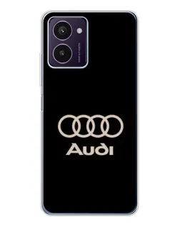 Чохол для HMD Pulse Pro з картинкою «Audi — золотий логотип»