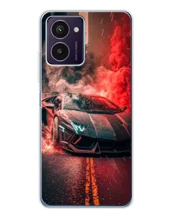 Чохол для HMD Pulse Pro з картинкою «Lamborghini червоний дим»