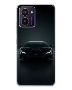 Чохол для HMD Pulse Pro з картинкою «Чорний Lamborghini Aventador»