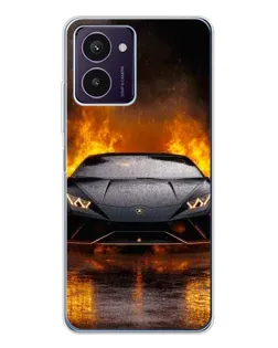 Чохол для HMD Pulse Pro з картинкою «Lamborghini у вогні»