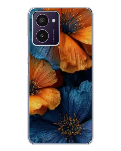 Чохол для HMD Pulse Pro з картинкою «Яскрава синьо-помаранчева флора» Чохол для HMD Pulse Pro з картинкою «Яскрава синьо-помаранчева флора»