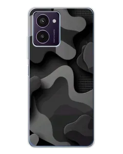 Чохол для HMD Pulse Pro з картинкою «Темний абстрактний камуфляж»