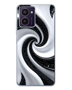 Чохол для HMD Pulse Pro з картинкою «Чорно-біла спіраль»