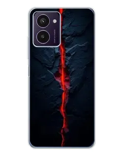 Чохол для HMD Pulse Pro з картинкою «Червона лавова тріщина»