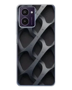 Чохол для HMD Pulse Pro з картинкою «Об'ємне сіре плетіння»