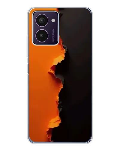 Чохол для HMD Pulse Pro з картинкою «Помаранчевий розлом» Чохол для HMD Pulse Pro з картинкою «Помаранчевий розлом»