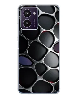 Чохол для HMD Pulse Pro з картинкою «Об'ємна темна решітка»
