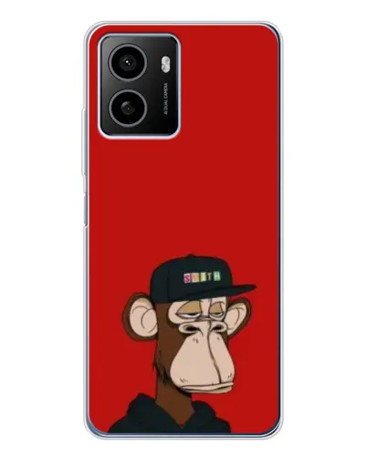 Чохол для HMD Pulse з картинкою «Bored Ape — червоний фон»