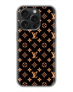 Чохол для HMD Vibe 2 Pro з картинкою «Золота монограма LV»