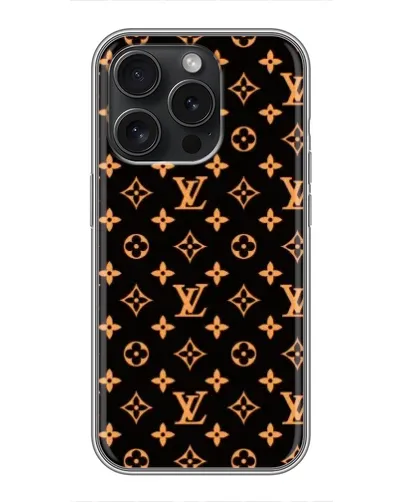 Чехол для HMD Vibe 2 Pro с картинкой «Золотая монограмма LV» Чехол для HMD Vibe 2 Pro с картинкой «Золотая монограмма LV»
