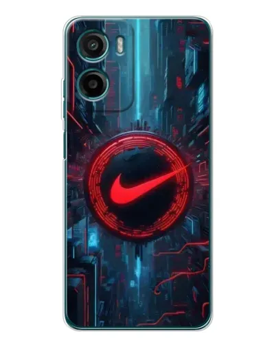 Чехол для HMD Vibe2 с картинкой «Техногенный стиль Nike»