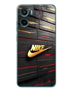 Чехол для HMD Vibe2 с картинкой «Золотой Nike на металле»