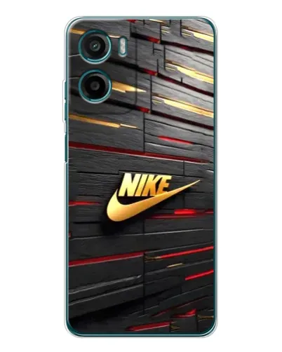 Чехол для HMD Vibe2 с картинкой «Золотой Nike на металле»