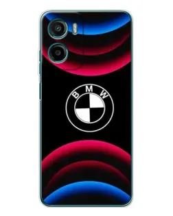 Чохол для HMD Vibe2 з картинкою «Логотип BMW та неонові дуги»
