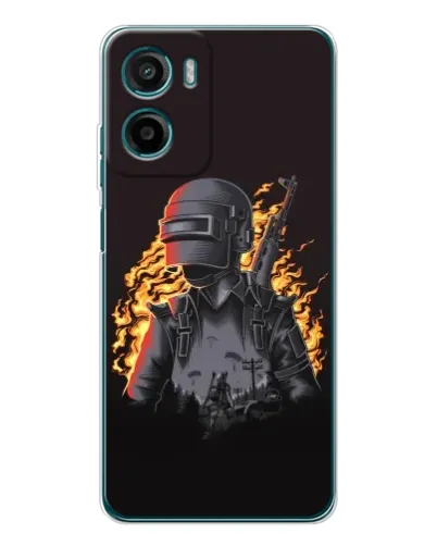 Чохол для HMD Vibe2 з картинкою «PUBG — вогняний силует»