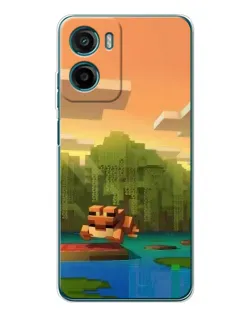Чохол для HMD Vibe2 з картинкою «Майнкрафт захід сонця»