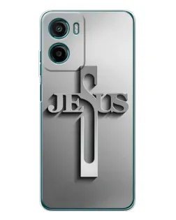 Чехол для HMD Vibe2 с картинкой «Металлический крест Jesus»