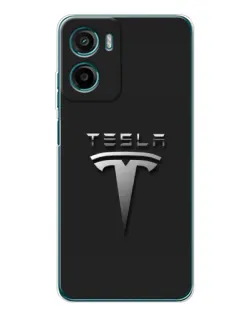 Чехол для HMD Vibe2 с картинкой «Стальной логотип Tesla»