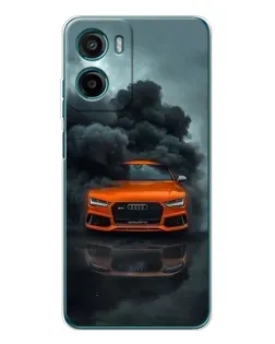 Чехол для HMD Vibe2 с картинкой «Audi в облаках дыма»