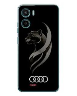 Чехол для HMD Vibe2 с картинкой «Графика — пантера и Audi»