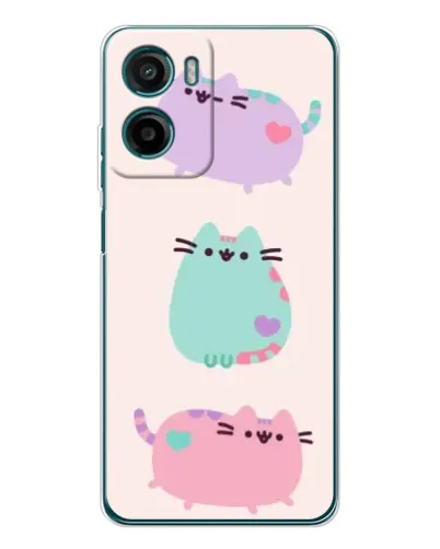 Чохол для HMD Vibe2 з картинкою «Pusheen тріо» Чохол для HMD Vibe2 з картинкою «Pusheen тріо»
