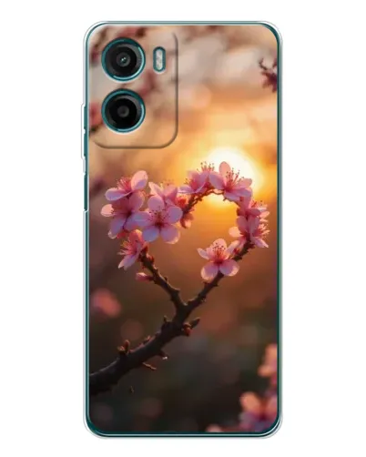 Чехол для HMD Vibe2 с картинкой «Розовый цвет сердце на фоне заката» Чехол для HMD Vibe2 с картинкой «Розовый цвет сердце на фоне заката»