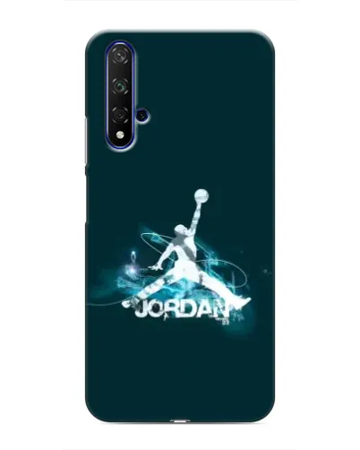 Чохол для Huawei Honor 20 з картинкою «Jordan Blue Fire» Чохол для Huawei Honor 20 з картинкою «Jordan Blue Fire»