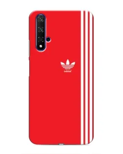 Чохол для Huawei Honor 20 з картинкою «Червоний мінімалізм Adidas»