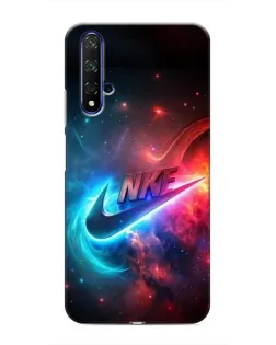 Чохол для Huawei Honor 20 з картинкою «Вогняний логотип Nike»