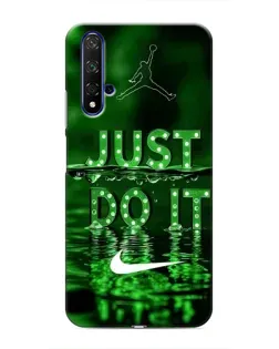 Чохол для Huawei Honor 20 з картинкою «Зелений неоновий Nike»