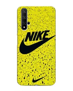 Чохол для Huawei Honor 20 з картинкою «Жовтий текстурний Nike»