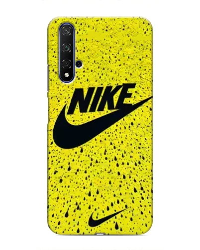 Чохол для Huawei Honor 20 з картинкою «Жовтий текстурний Nike»