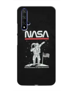 Чохол для Huawei Honor 20 з картинкою «NASA — крокуємо по Місяцю»
