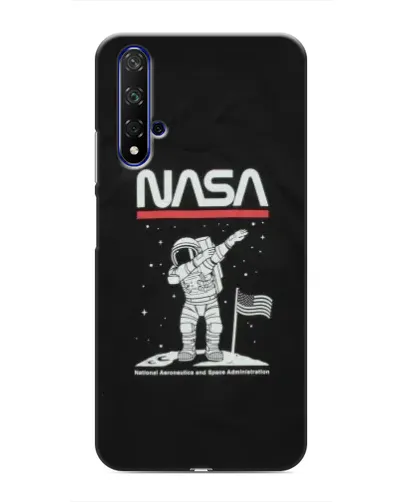 Чохол для Huawei Honor 20 з картинкою «NASA — крокуємо по Місяцю»