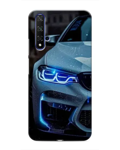 Чохол для Huawei Honor 20 з картинкою «Погляд BMW з синіми фарами»