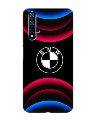 Чохол для Huawei Honor 20 з картинкою «Логотип BMW та неонові дуги»