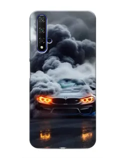 Чохол для Huawei Honor 20 з картинкою «BMW у диму» Чохол для Huawei Honor 20 з картинкою «BMW у диму»
