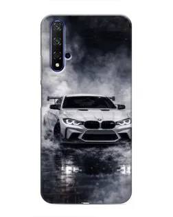 Чохол для Huawei Honor 20 з картинкою «BMW крізь туман» Чохол для Huawei Honor 20 з картинкою «BMW крізь туман»