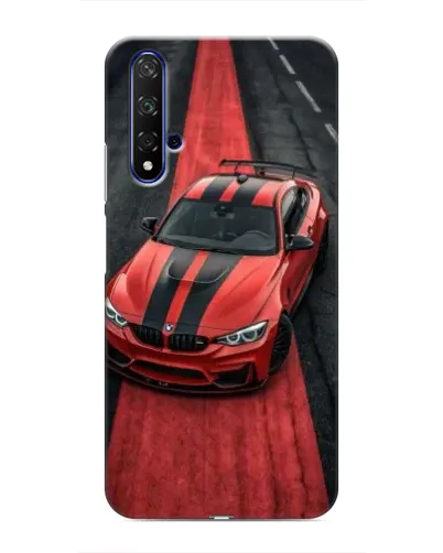 Чохол для Huawei Honor 20 з картинкою «BMW на червоній доріжці»