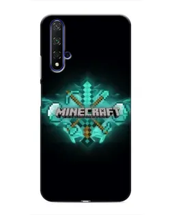 Чохол для Huawei Honor 20 з картинкою «Minecraft Diamond лого»