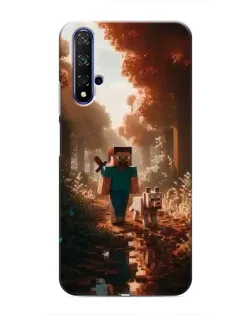 Чохол для Huawei Honor 20 з картинкою «Стів у лісі»