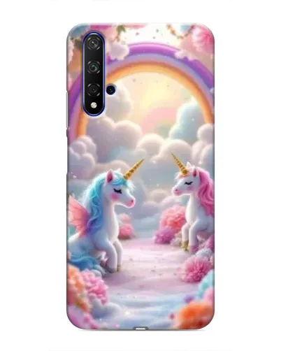 Чехол для Huawei Honor 20 с картинкой «Радуга и единороги» Чехол для Huawei Honor 20 с картинкой «Радуга и единороги»