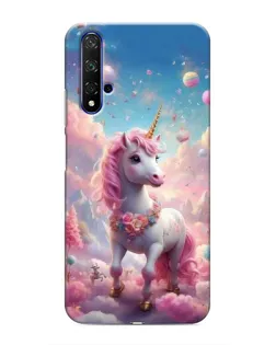 Чехол для Huawei Honor 20 с картинкой «Единорог среди облаков»